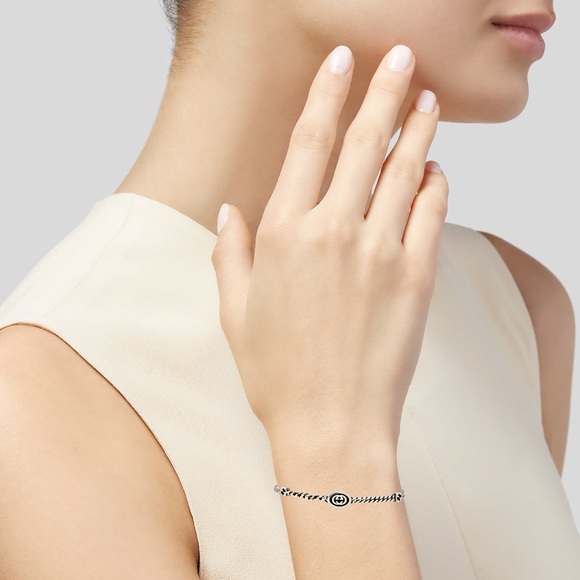 GUCCI Interlocking G Bracelet Argento - Picture 12 of 16